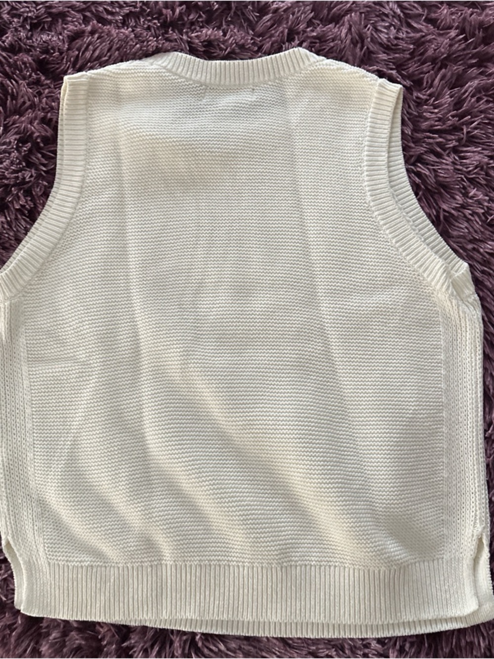 Banana Republic Cream Knit Sleeveless Top